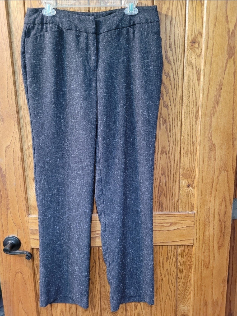 Rafaella Studio Gray Tweed Speckled Dress Pants Trousers Size 8 Office Career